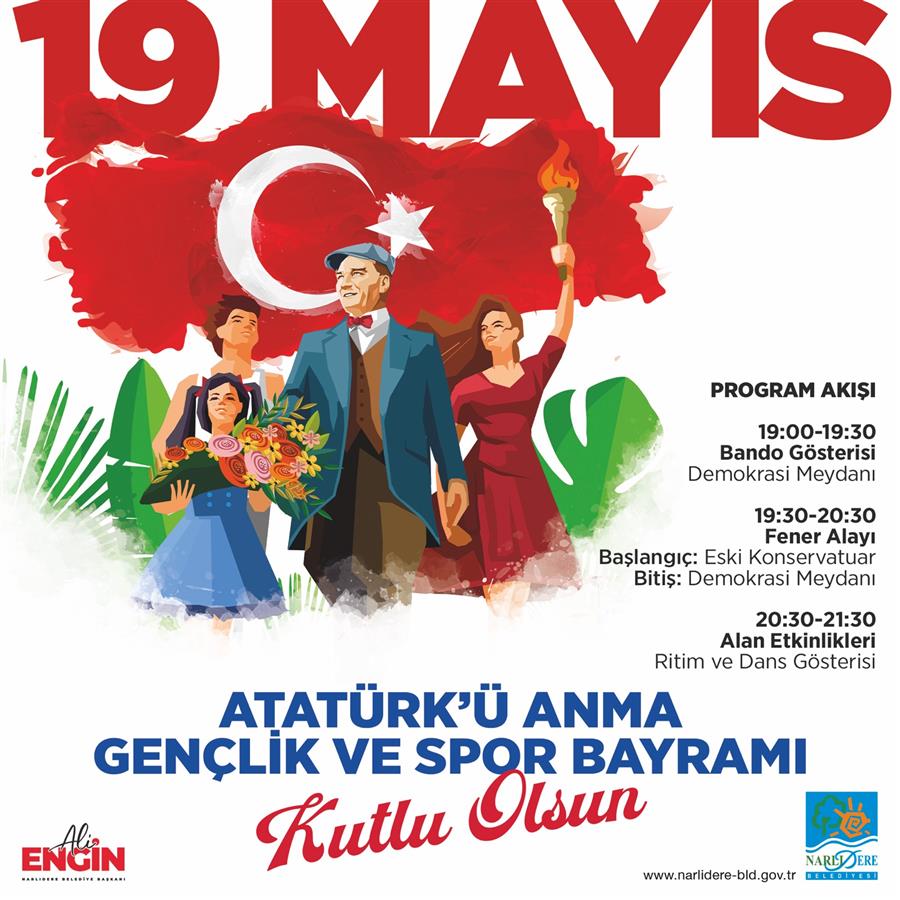 NARLIDERE, 19 MAYIS’I FENER ALAYI İLE KUTLAYACAK